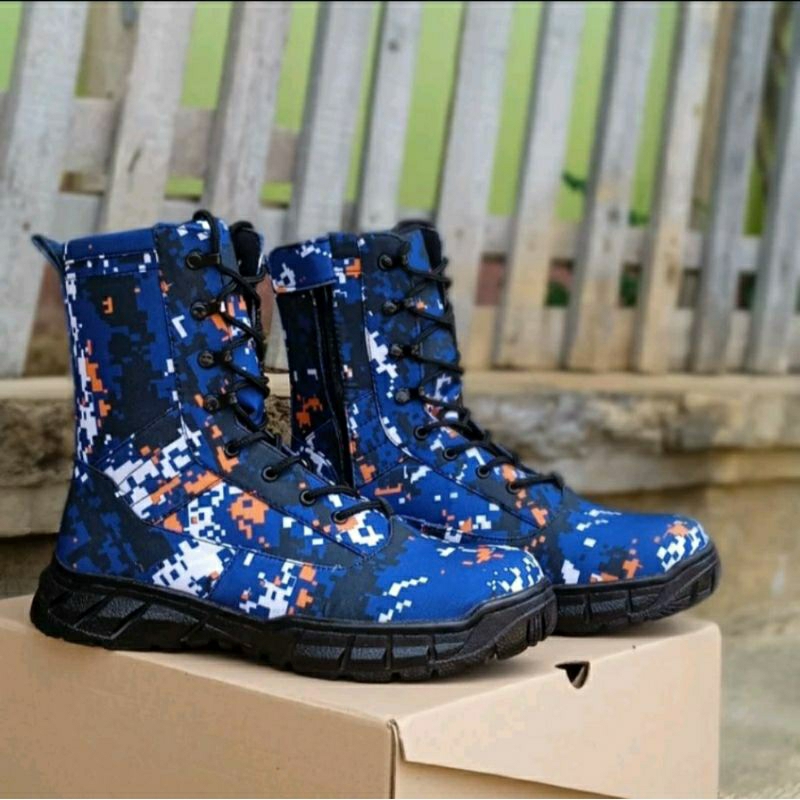 sepatu pdl loreng POLAIRUD POLISI air bahan kanvas codurra anti air