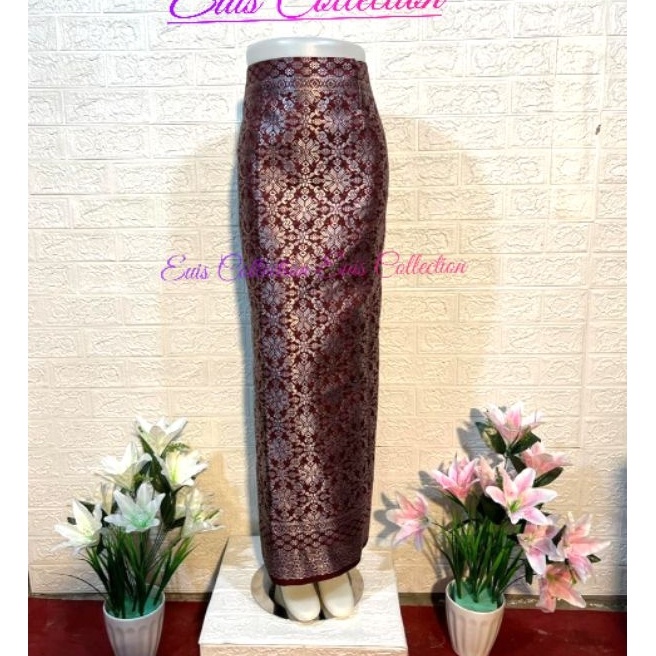 KF7 rok songket Palembangrok kilit buat setelan kebaya semua model