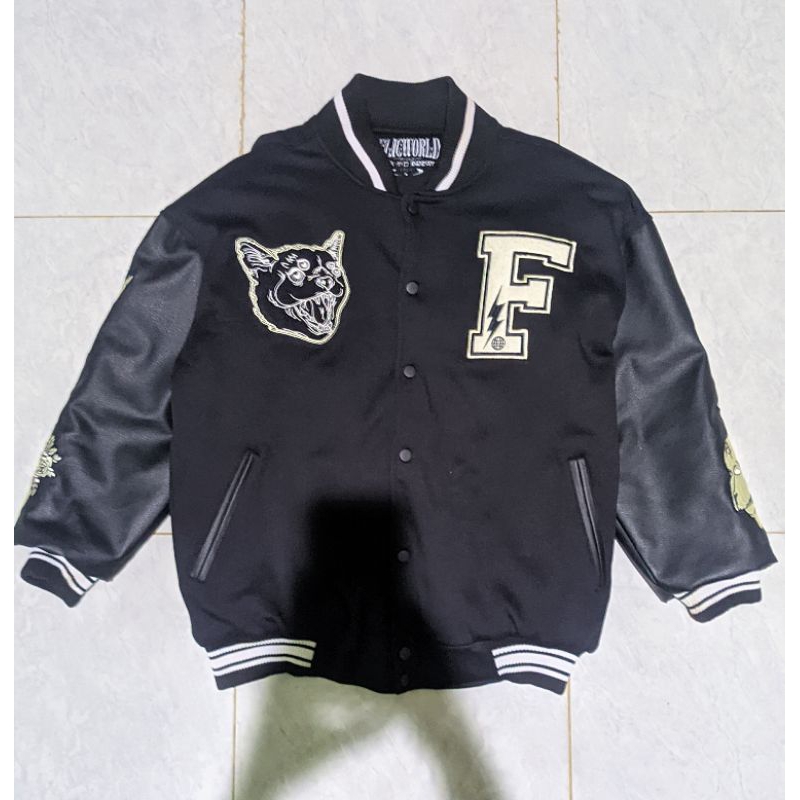 Boston Varsity Jacket Black-Flicword