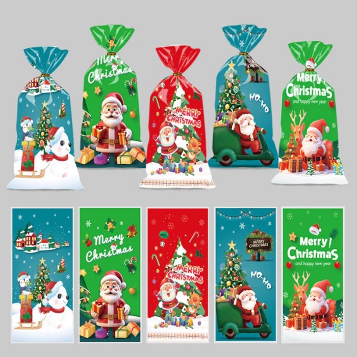 PLASTIK KEMASAN SNACK PLASTIK BINGKISAN HAMPERS NATAL  BINGKISAN SNACK COOKIES