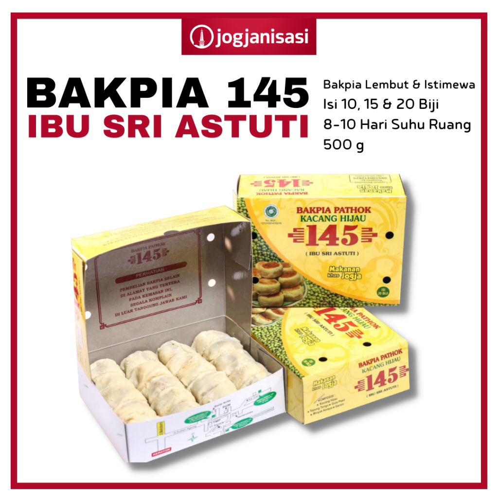 

Bakpia 145 Ibu Sri Astuti GRATIS Vacuum