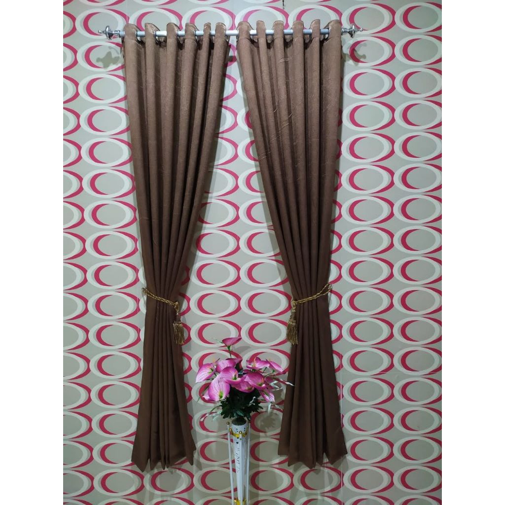 GORDEN JENDELA GORDEN BLACKOUT POLOS EMBOS 12RING TINGGI 220CM