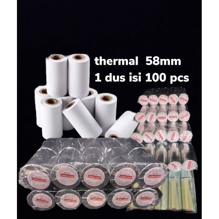 

Super Promosi Kertas kasir thermal Edc 5758x3 paket 1 Pcs