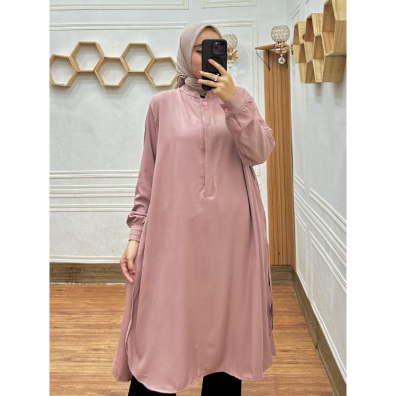 TUNIK NIBY SHAKILA Tunik long jumbo Tunik wanita shakila polos