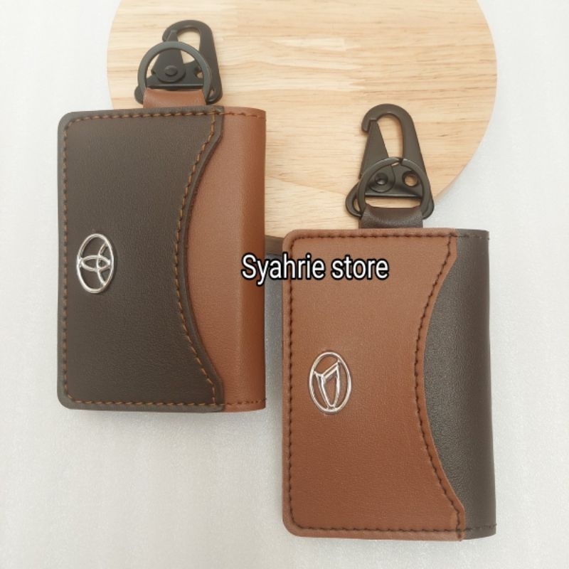 dompet stnk kulit gantungan kunci stnk logo logo mobil