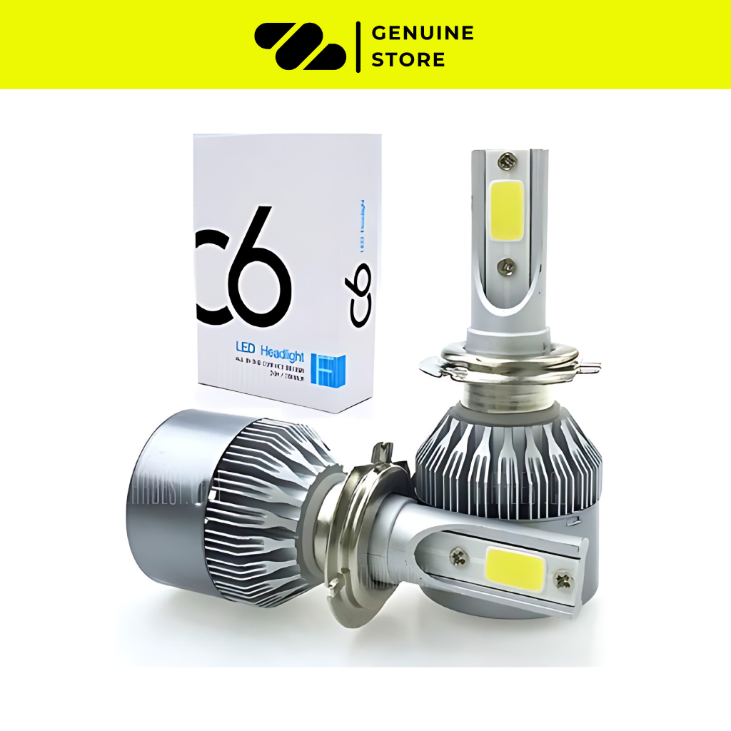 Lampu Utama Mobil LED Headlight C6 Silver