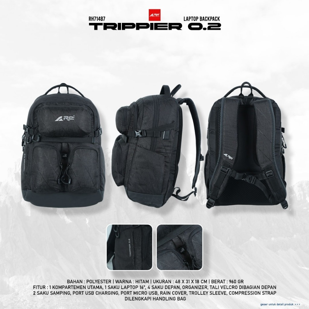 Tas Ransel Tripper 0.2 Daypack Tas Laptop Arei Outdoogear