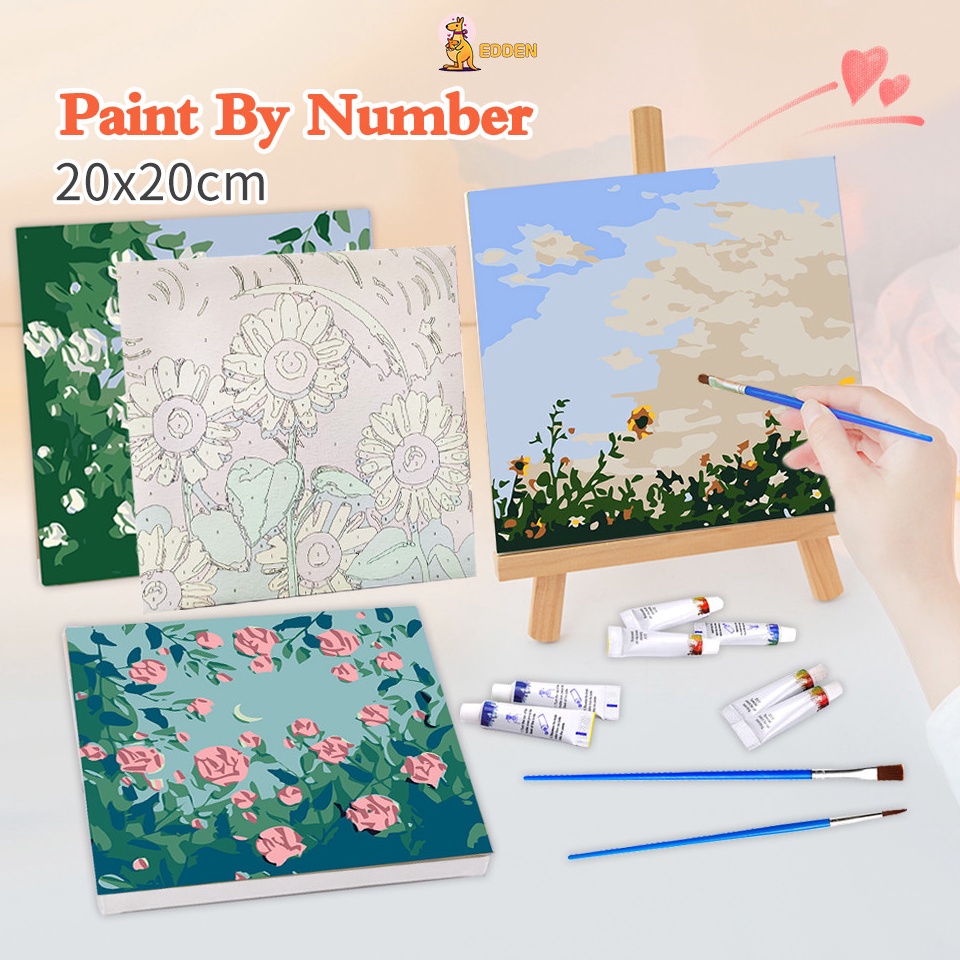 

Sekarang Meriah Edden Paint by number kit 2x2cm Painting kit Diy digital painting Kanvas painting aesthetic