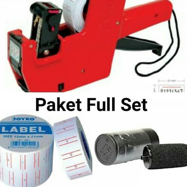 

Ready Murah label harga joyko MX 55 M alat label harga 1 baris price labeller paket full set