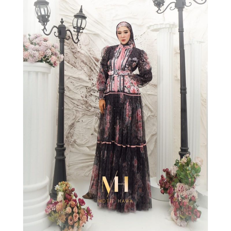 ~ Qyuzamoshion ~ Motif Hawa Khalisa Series | Set Scarf + Belt