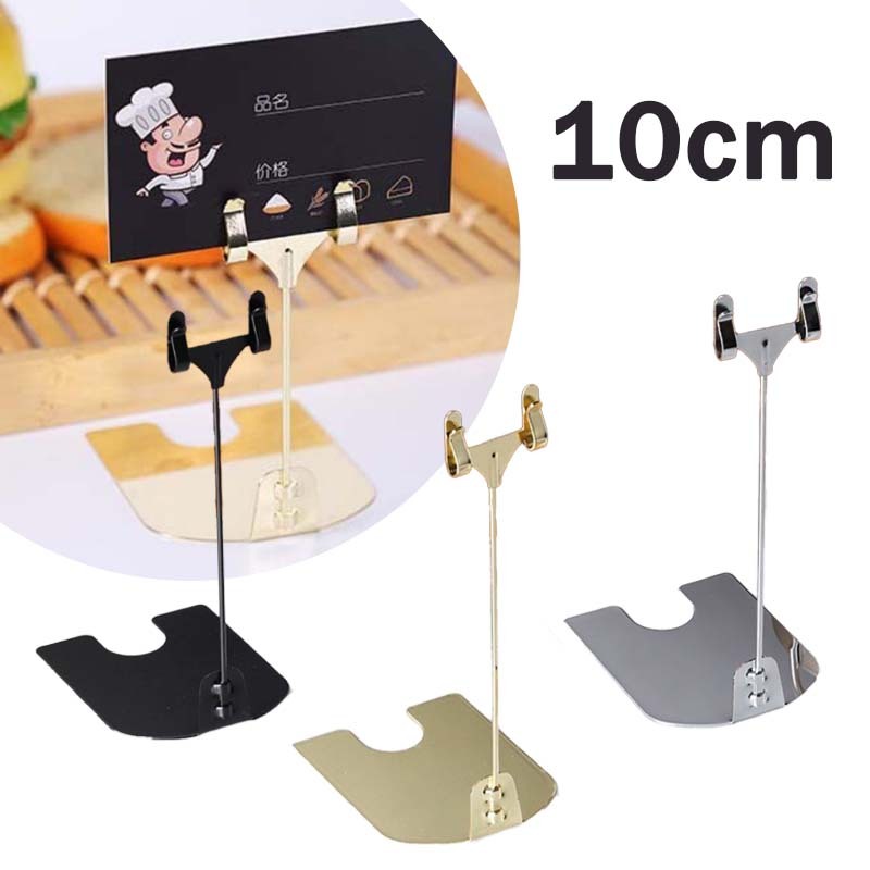 

Table Menu Stand Penjepit Harga Price Tag 10cm Card Holder Stand Menu Display Untuk Toko Roti/Kedai