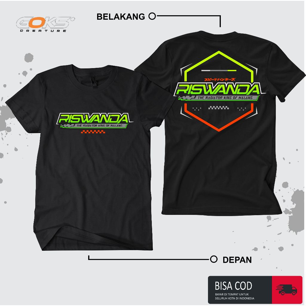 KAOS RISWANDA SOUND AUDIO MUSIC 100% COTTON -  Kaos RISWANDA GANK.