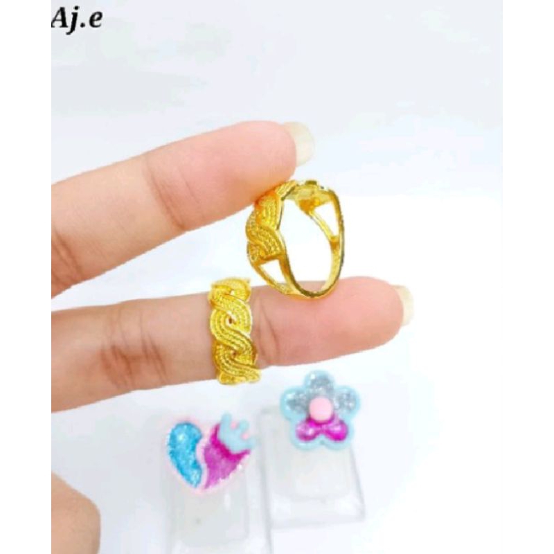 CINCIN KEPANG LAPIS EMAS 24K AWET DIPAKAI HARI HARI