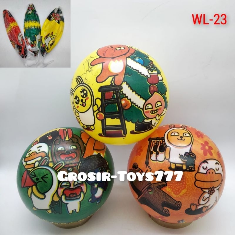 Mainan Bola Kaki Karet / Bola Kaki Gambar Kakao & Friends / WL-23