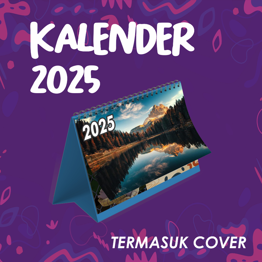 

KALENDER MEJA 2025 CUSTOM - FREE Cover Depan dan Belakang