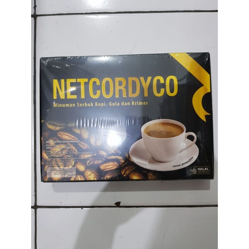 NET CORDYCO COFFEE ORIGINAL 100% KOPI CORDYCO 1 BOX ISI 10 SACHET @25 GR