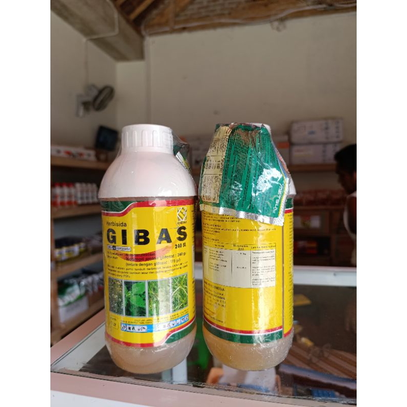 HERBISIDA GIBAS 240 SL - Pembasmi / racun rumput / Racun Pembasmi gulma / rumput ampuh / obat untuk 