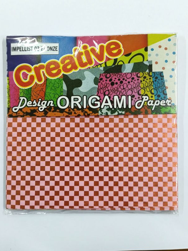 

ASTURO Kertas Origami Motif Impellist 03 Bronze 14X14