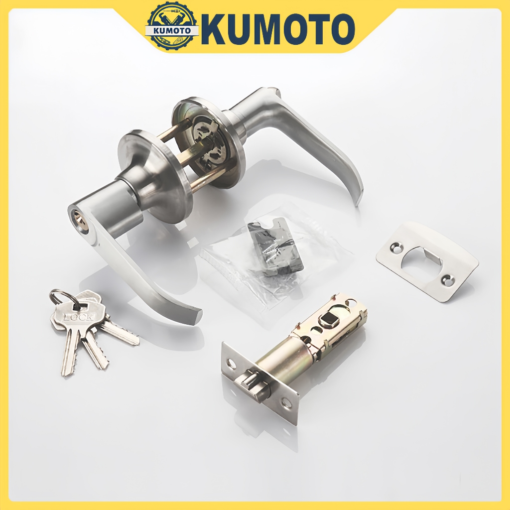 Set Kunci Tuas Gagang Pintu dari Baja Tahan Karat Kunci pegangan tiga tuas