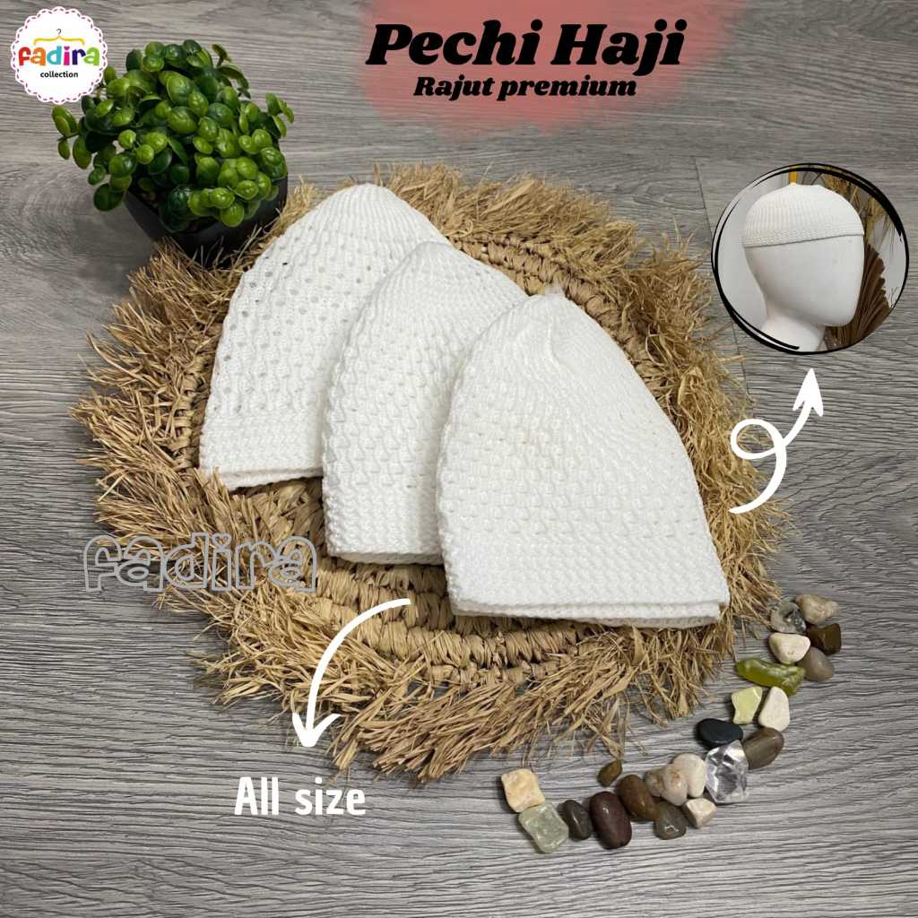 Peci Rajut/Peci Dewasa/Peci Putih/Peci Murah