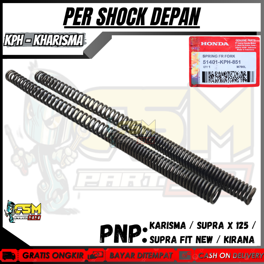 PER SHOCK BREAKER DEPAN KARISMA, SUPRA X 125, SUPRA FIT NEW, KIRANA / PER SHOCK DEPAN / PER SHOK