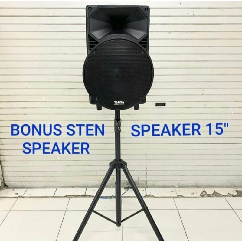 Speaker Portable 15 Inch TARGA Bonus Standing