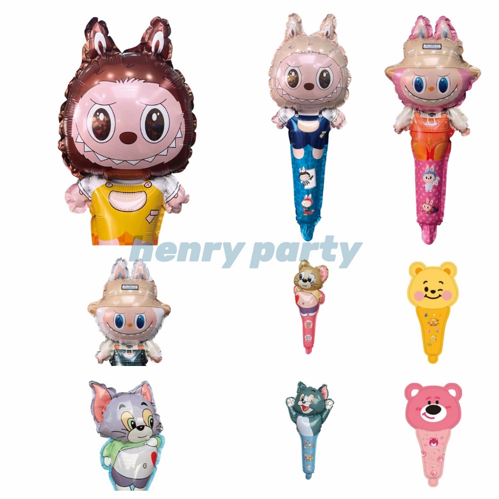 Balon pentungan/ balon labubu /pentungan tom&jerry/pentungan panjang karakter lucu/lotso