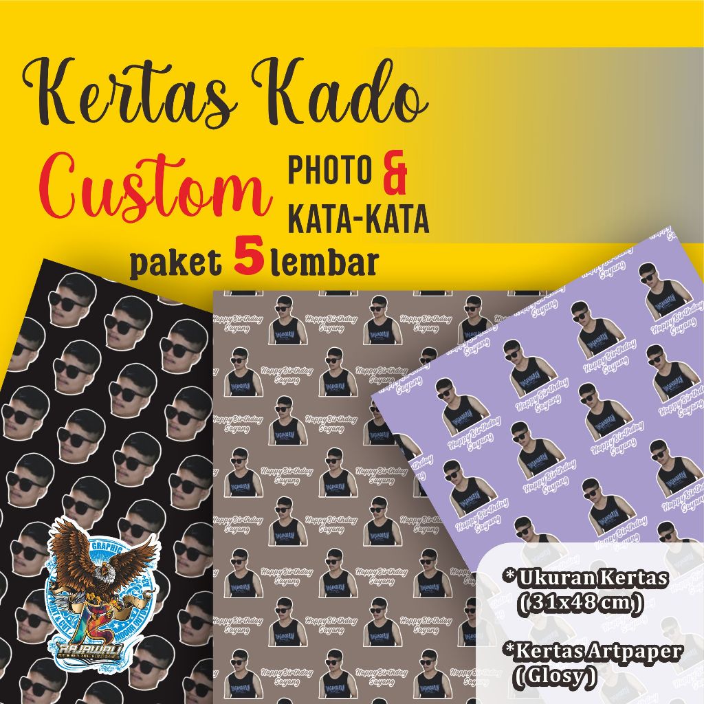 

KERTAS KADO CUSTOM PAKET 5 LEMBAR