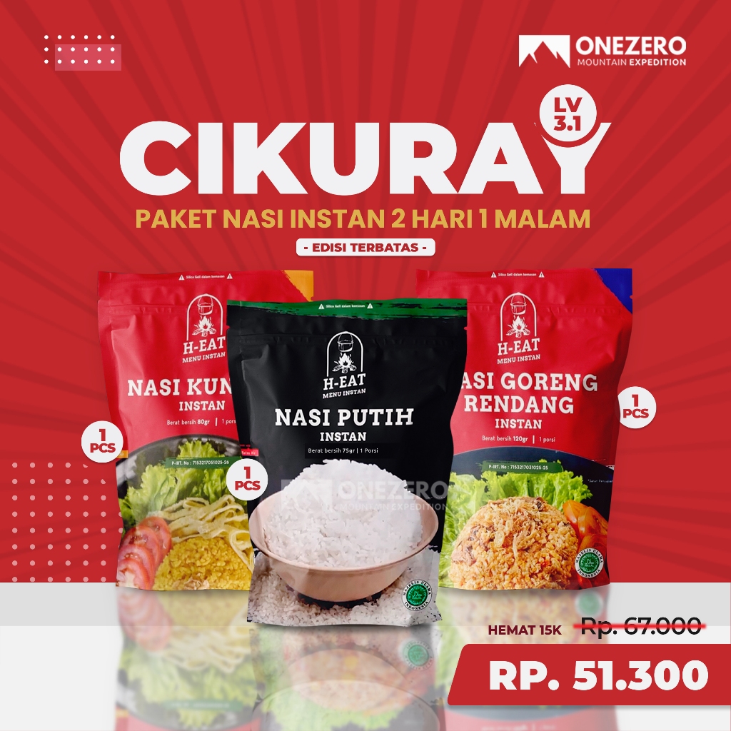 

[TINGGAL SEDUH] MAKANAN CEPAT SAJI PENDAKI RASA PREMIUM, BUKAN RANSUM TNI / POLRI [ MURAH BANGET ! ]