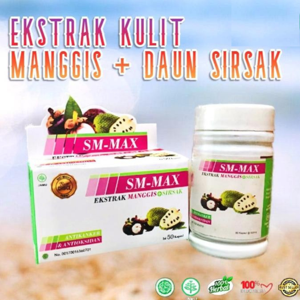 X maxs | S-Max's Kapsul Manggis Sirsak Inayah | Isi 60 Kapsul / sm max ash sihah
