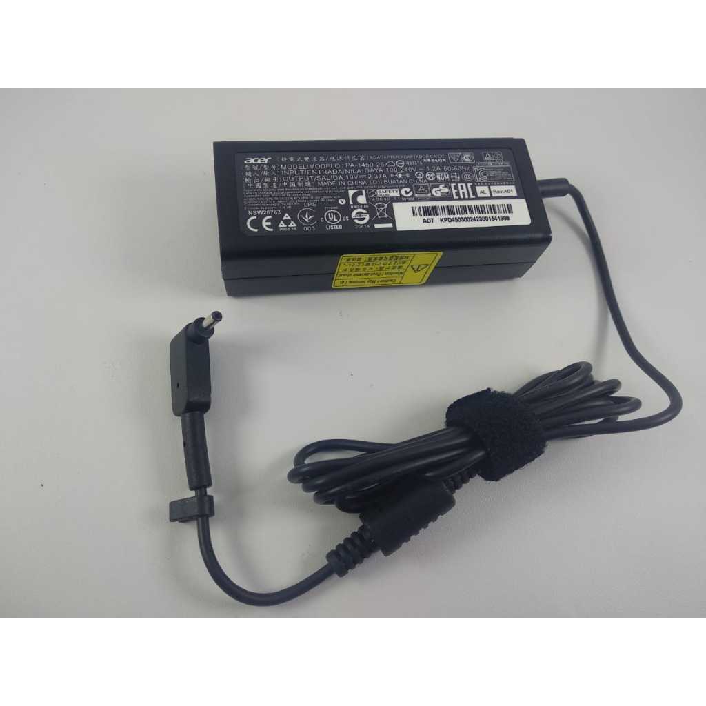 ACER ASLI ORI CAS AN CASAN Original DELTA Adaptor Charger Notebook Laptop Acer 19 V 2.37 A DC 3.0*1.