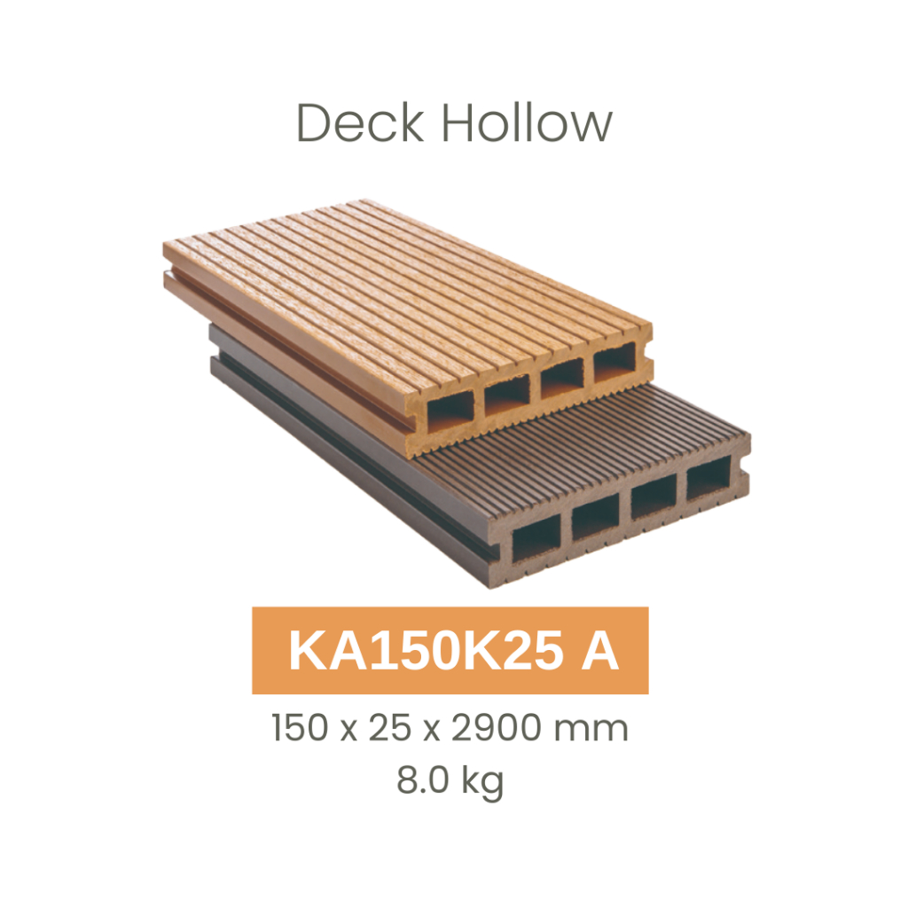 Kayu Asri - Decking Hollow Type KA150K25 Series Collection