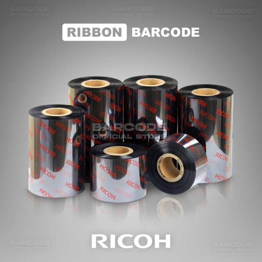 Ribbon Barcode RICOH 84x300 m Wax Resin 84 x 300 Meter B110A