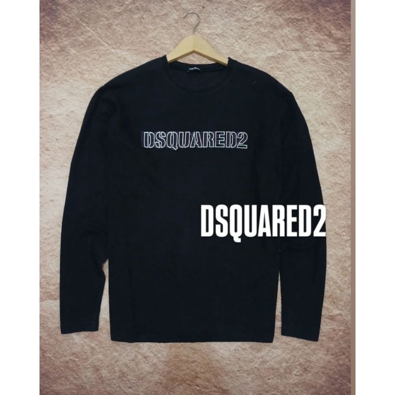 t-shirt longsleve DSQUARED2 italy bahan adem keren bekas/second/preloved