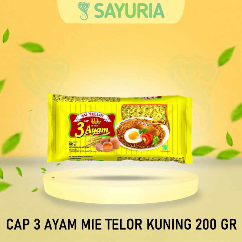 

Cap 3 Ayam Mie Telor Kuning 200g