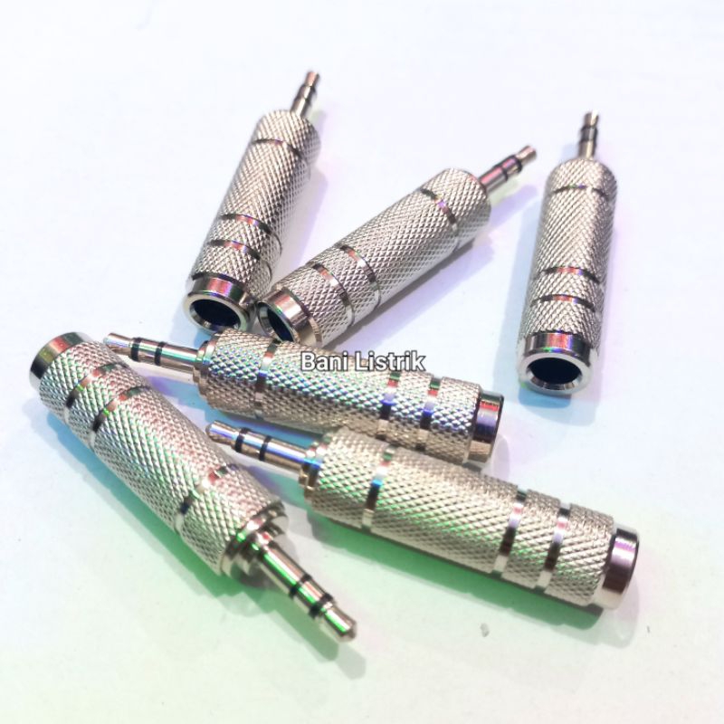 Converter Overjack Jak Akai 6,5 To Jack Mini 3,5mm Stereo Mono Adapter