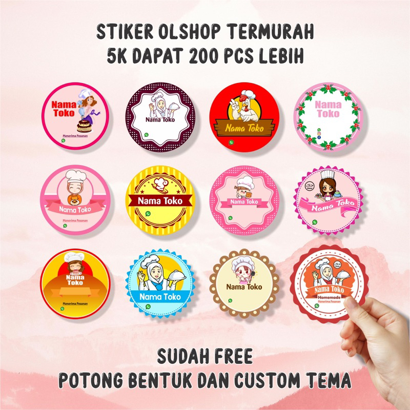 

STIKER OLSHOP TERMURAH 5K DAPAT RATUSAN FREE DESAIN DAN POTONG BENTUK