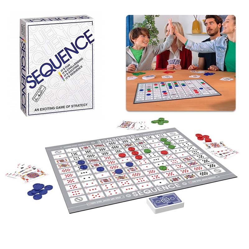 Sequence Board Game Card Game Mainan Board Game Seru Playing An Exciting Card Games Of Strategy