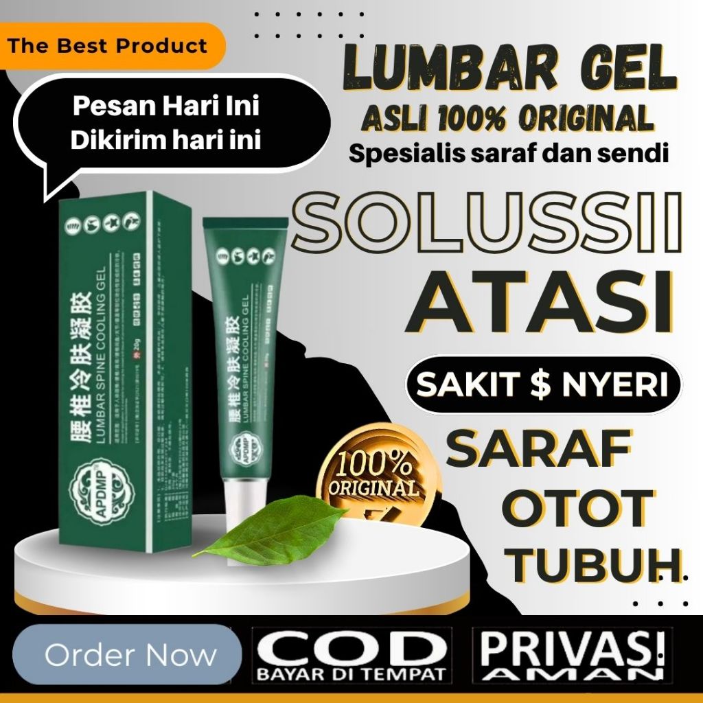 Salep Lumbar Original 100% Asli Obat Saraf Kejepit