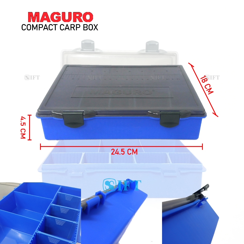 MAGURO COMPACT CARP BOX | Kotak Penyimpanan Aksesoris Pancing