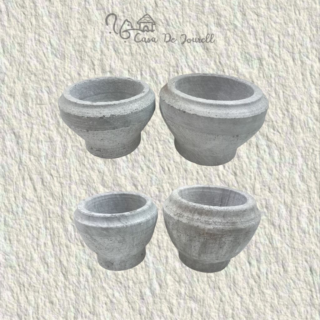 [LB4SA] LUMPANG BATU 4SET+ALU [S] , [K] , [T] , [B]/Lumpang Alu Marmer Uleg Ulekan Tumbukan Obat Les