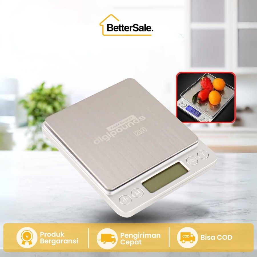 Taffware Digipounds Timbangan Dapur Digital Mini Digital Scale