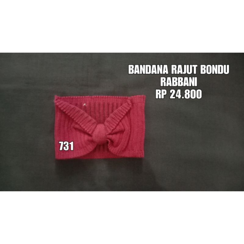 BANDANA RAJUT BONDU RABBANI