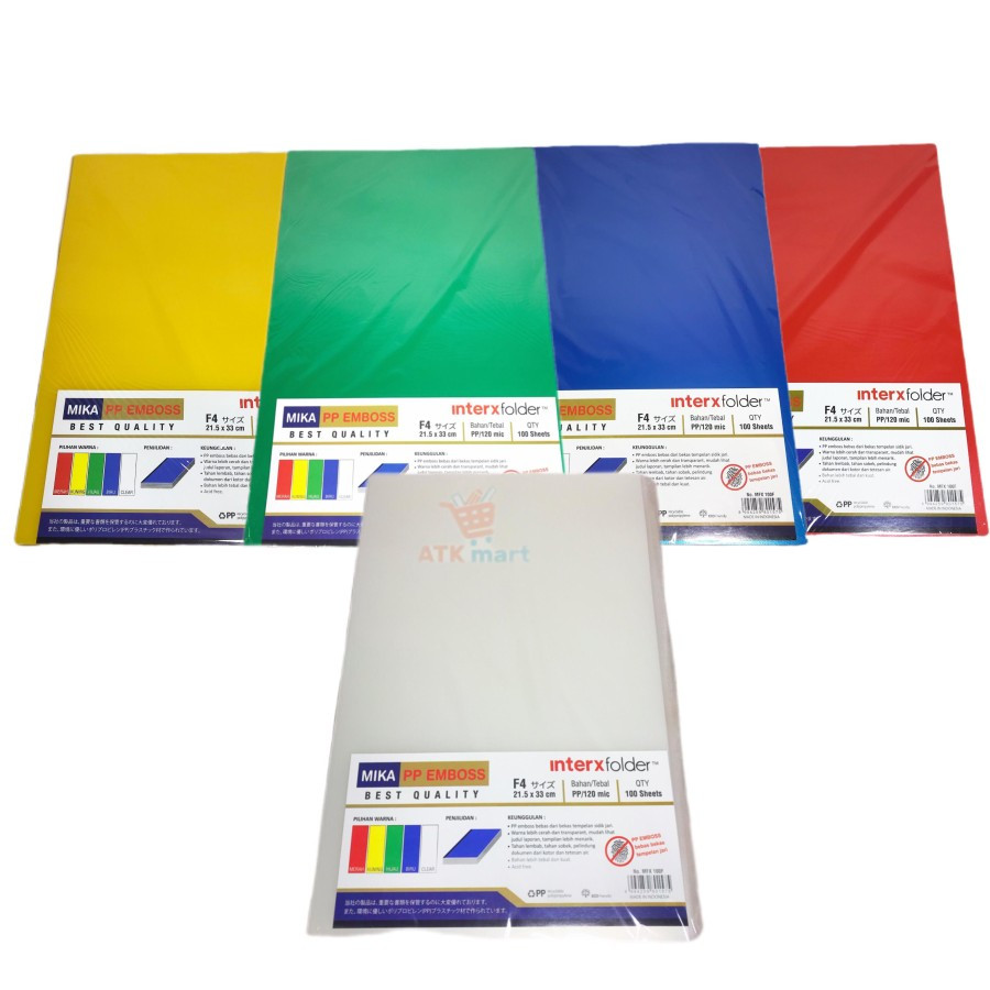 

Plastik Jilid Mika Embos Ukuran 21.5 x 33 cm F4