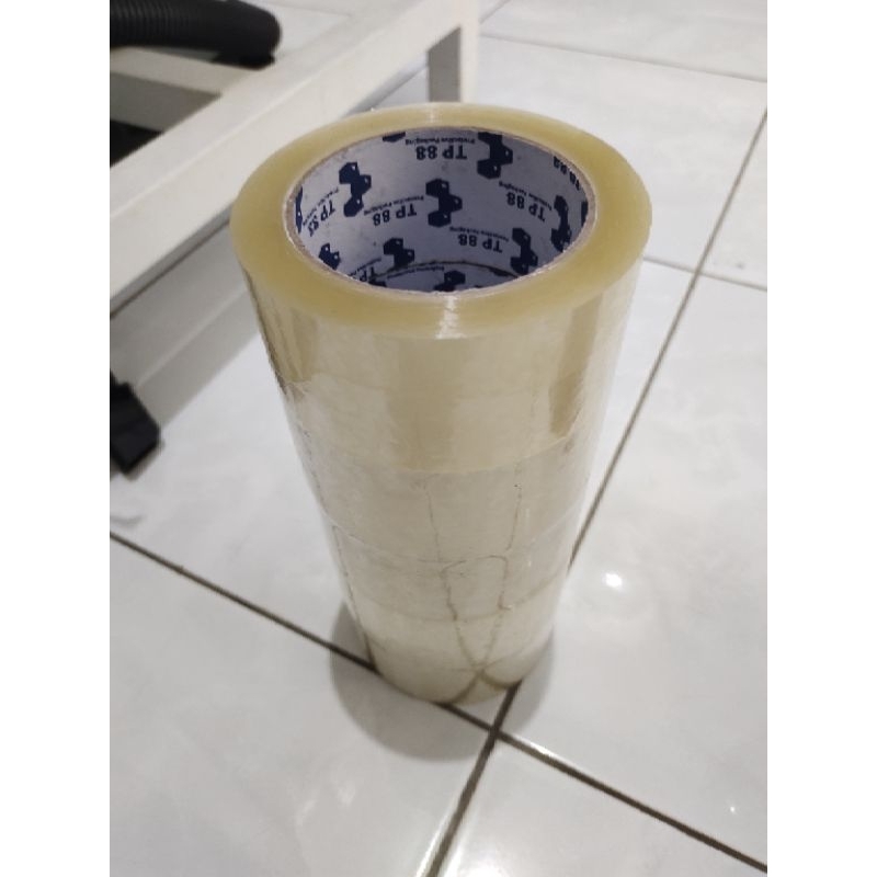 

1 SLOP(6 PCS) - Lakban Bening Dan Coklat TP 88 45 mm x 100 Yard