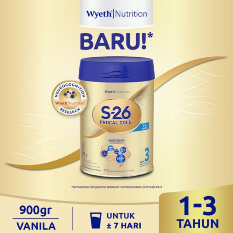 S-26 PROCAL GOlD 3 (1-3th) 400g / S-26 promil gold (6-12bulan)