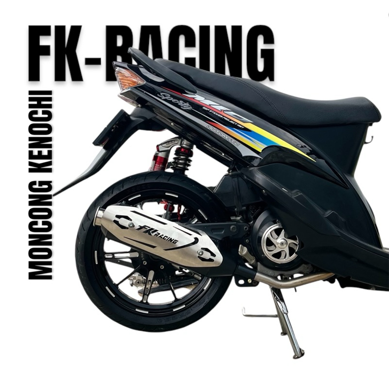 Knalpot KENOCHI FK RACING Mio Sporty Smile Mio M3 Mio J - Suara Bass Adem