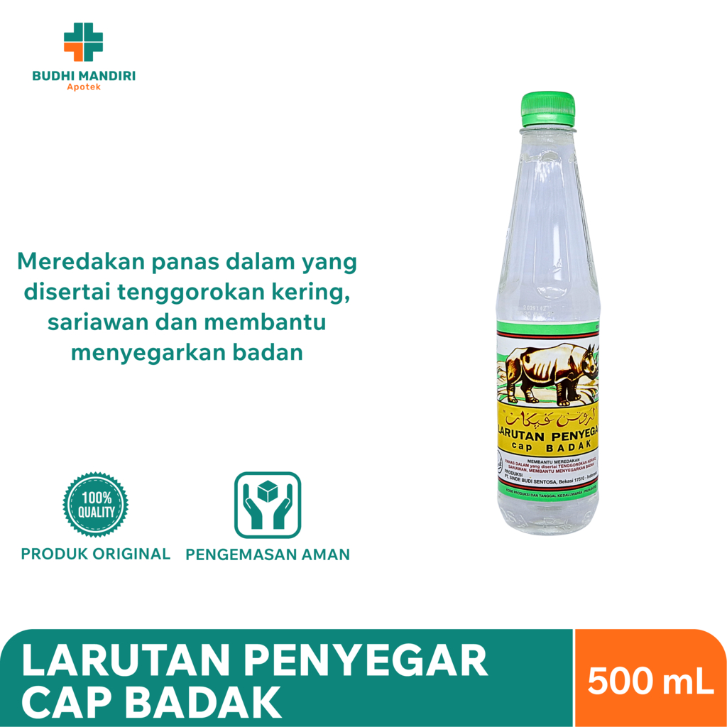 

Larutan Penyegar Cap Badak 500ml - Mengatasi Sariawan dan Panas Dalam
