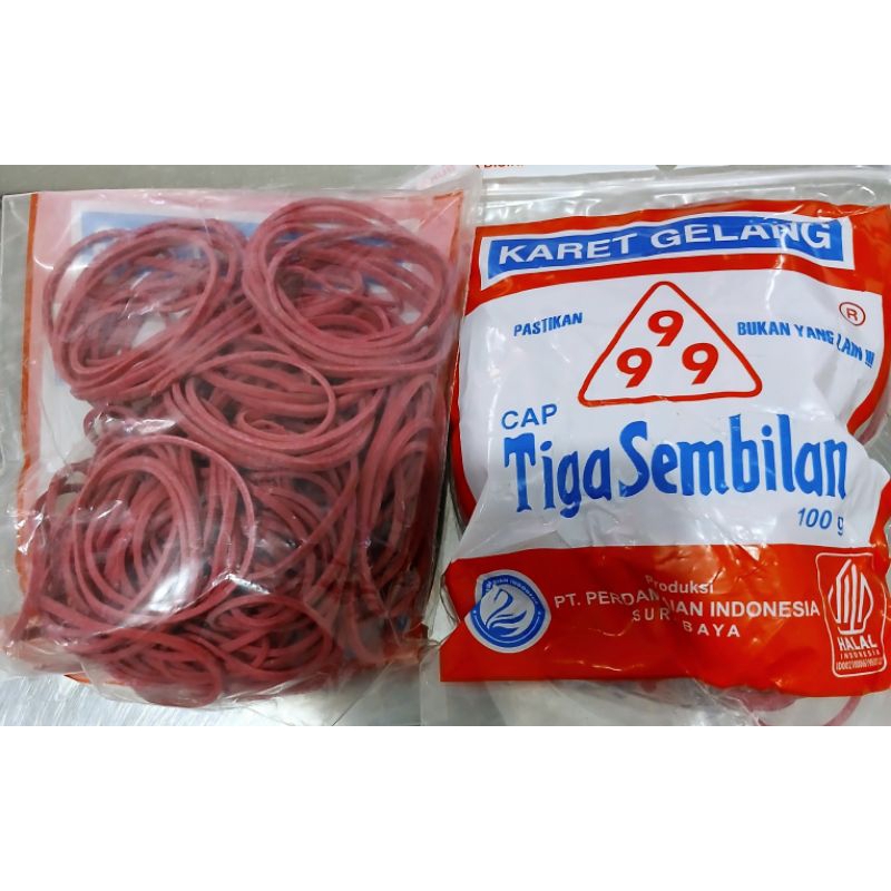 

Karet Gelang Cap Tiga Sembilan 100gram