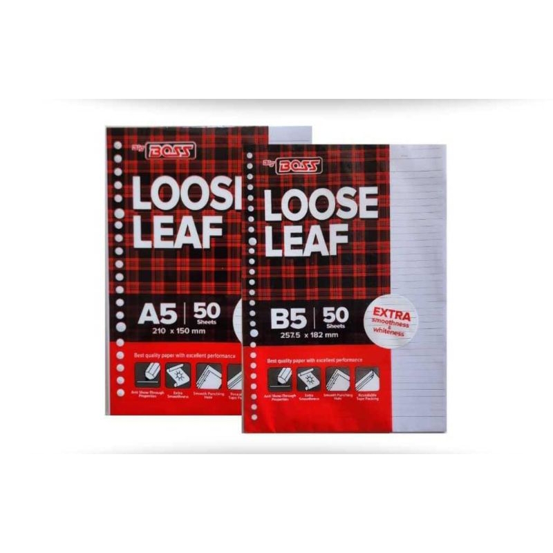 

Big Boss Loose Leaf A5 50 sheet dan B5 50 Sheet